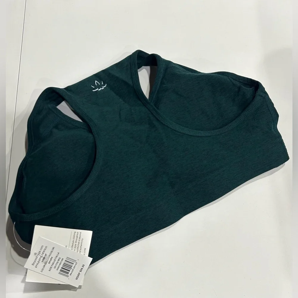 Beyond Yoga Women's 1X Spacedye Lift Your Spirits Bra Green Plus Size NWT